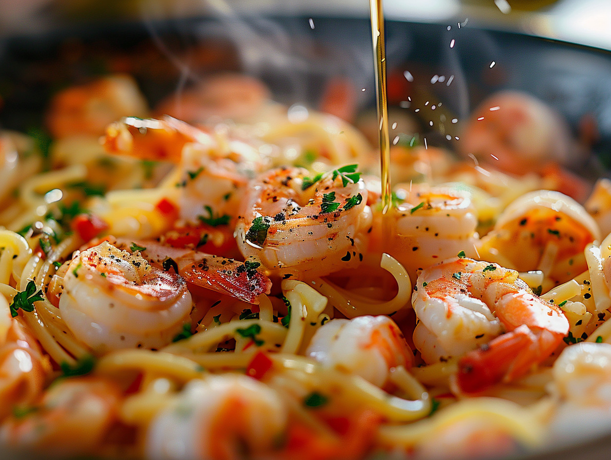 spaghettis fruits de mer