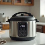 Cookeo affichant un code erreur 24 sur son écran numérique posé sur un plan de travail de cuisine