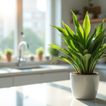 Dracaena dans une cuisine moderne lumineuse