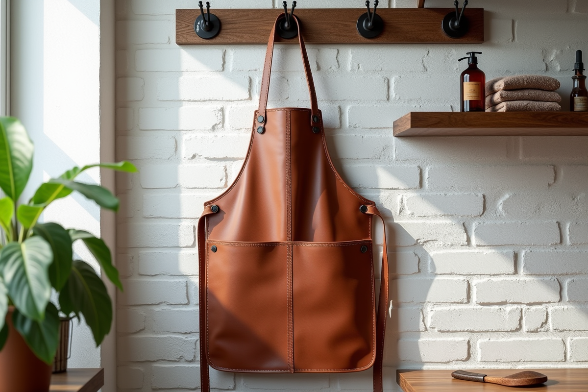tablier cuir